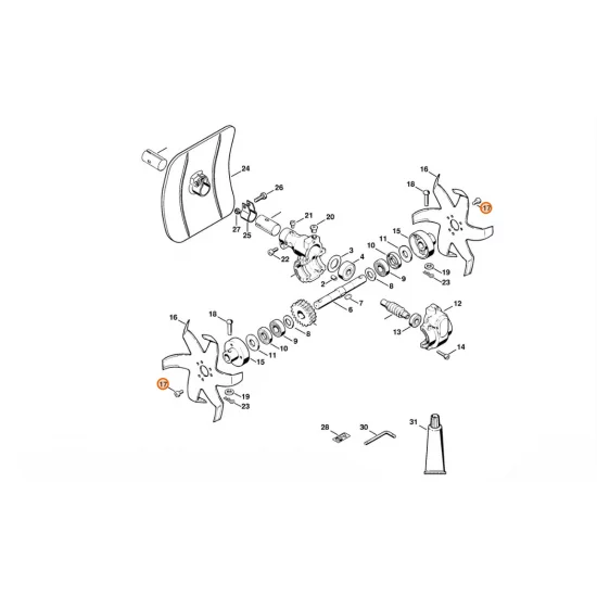 STIHL  Śruba z łbem cylindrycznym IS-M6x12 9022 341 1260